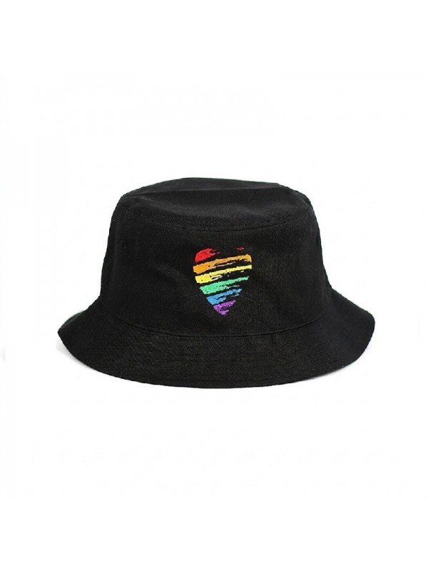 Sombrero Bucket Heart LGTBI, poliéster reciclado 100%| Top Hats
