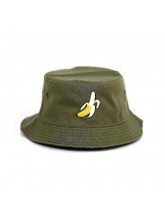 embroidery BANANA Bucket Hat, 100% recycled polyester