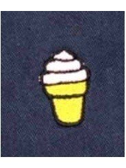 Bucket hat with ICE CREAM Embroidered design