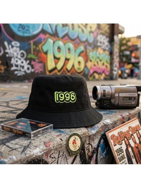Sombrero Bordado 1996 | Gorro de Estilo Streetwear Vintage