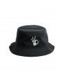 Sombrero de Poliéster Reciclado | Gorra Streetwear con Bordado de Manos de Huesos