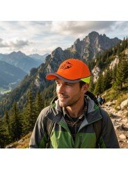 Fluorescent Wild pig Embroidered Hunting Cap | High Visibility & Style |Top Hats