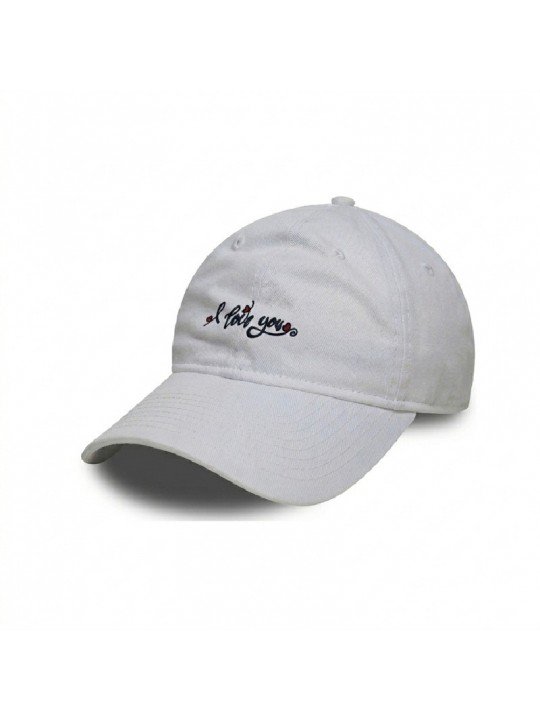 Gorra Bordada I Love You Top Hats | Gorra Ajustable de Corona Blanda