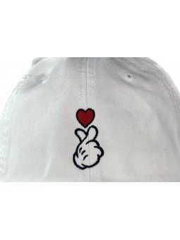 I Love You Hand Heart Embroidered Cap | Soft Crown Hat