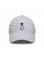 Gorra Bordada Mano Corazón “te quiero” | Gorra de Corona Blanda