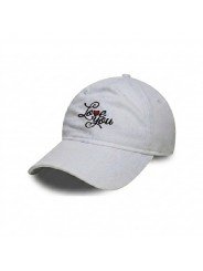 Top Hats Love You Front Embroidered Cap | Modern Casual Hat