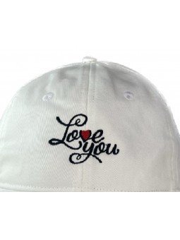 Top Hats Love You Front Embroidered Cap | Modern Casual Hat