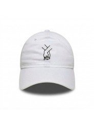 Top Hats Crossed Hands Embroidered Cap | embroidery top hats cap