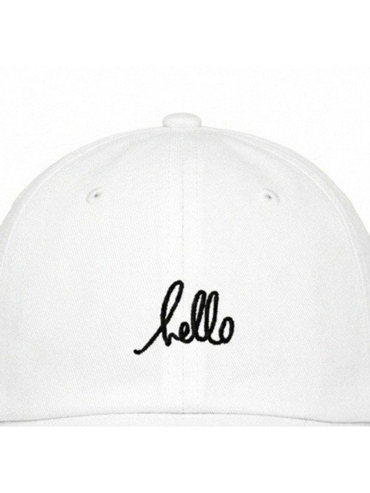top hats embroidery HELLO dad Cap, adjustable