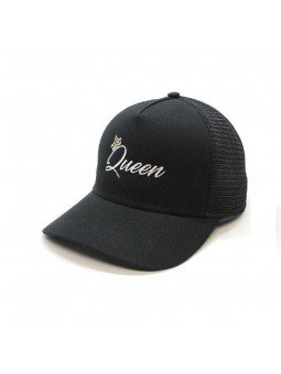 Gorra de rejilla QUEEN de Top Hats – gorra tipo trucker transpirable con bordado