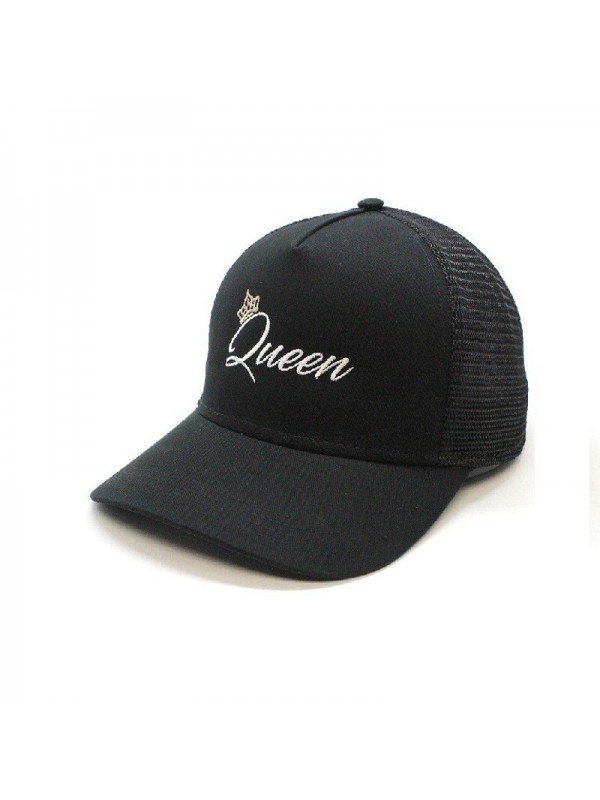 Gorra de rejilla QUEEN de Top Hats – gorra tipo trucker transpirable con bordado