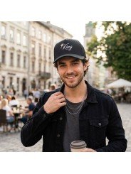 Gorra KING bordada de Top Hats – gorra trucker de rejilla estilo urbano