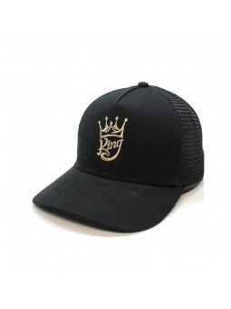 Top Hats KING Crown Mesh Cap – Embroidered Trucker Urban Style Hat