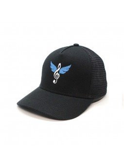 Gorra Top Hats Nota Musical y Alas | Gorra Bordada Inspirada en la Música