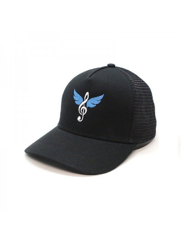 Top Hats Musical Note & Wings Cap | Embroidered Music Inspired Hat