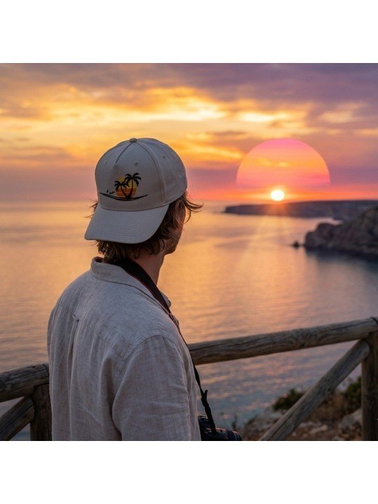 Top Hats SUNSET Embroidered Adjustable Cap | Casual Style