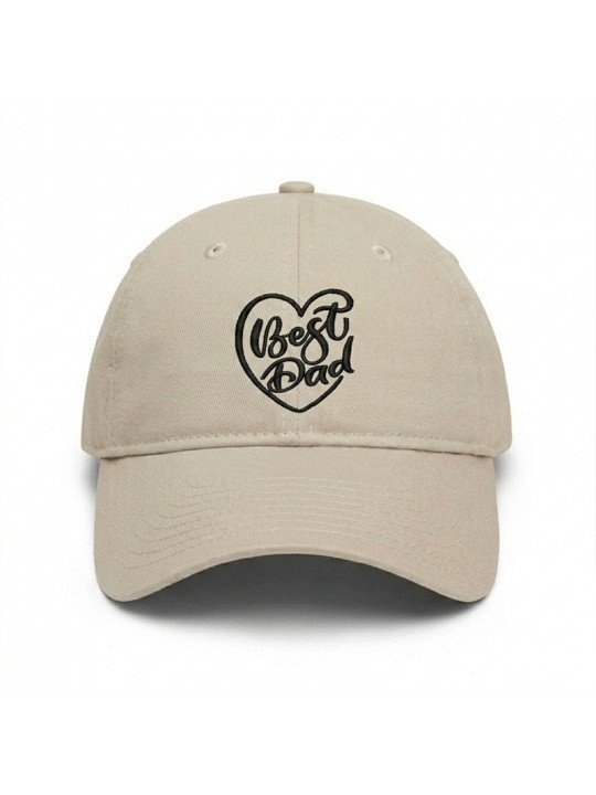 Gorra Bordada BEST DAD de Top Hats | Gorra Ajustable de Corona Blanda