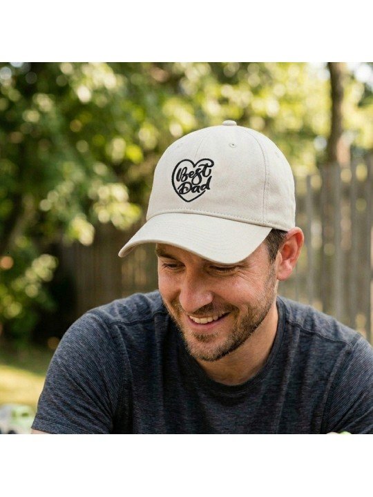 Top Hats BEST DAD Embroidered Cap | Adjustable Soft Crown Hat