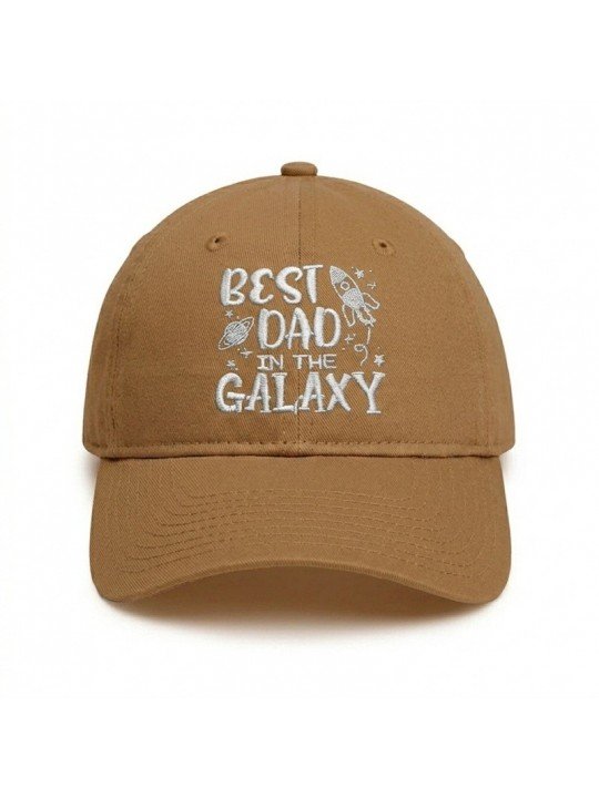 Top Hats BEST DAD IN THE GALAXY Embroidered Cap | Adjustable Hat
