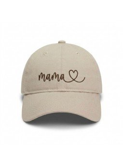 Gorra Bordada MAMA y CORAZÓN de Top Hats | Gorra Ajustable para Mamás