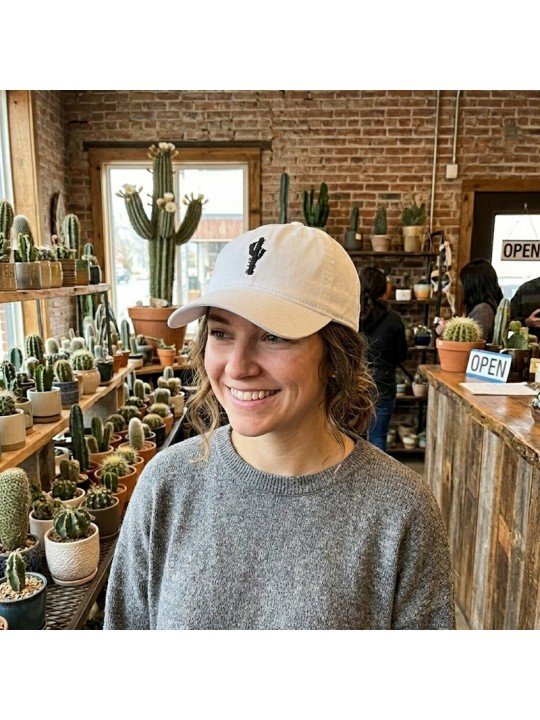Gorra Bordada CACTUS de Top Hats | Gorra Casual Ajustable