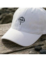 Gorra Bordada Paraguas Minimalista de Top Hats | Gorra Casual Ajustable