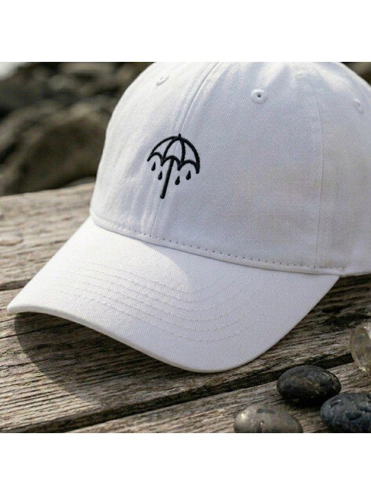 Gorra Bordada Paraguas Minimalista de Top Hats | Gorra Casual Ajustable
