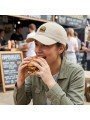 Gorra Bordada Hamburguesa de Top Hats | Gorra Ajustable Divertida de Comida