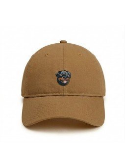 Gorra Bordada Rottweiler Minimalista de Top Hats | Gorra Ajustable para Amantes de Perros