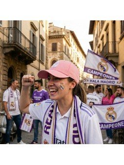 Gorra Rosa del Real Madrid Ajustable | Estilo Deportivo y Exclusivo