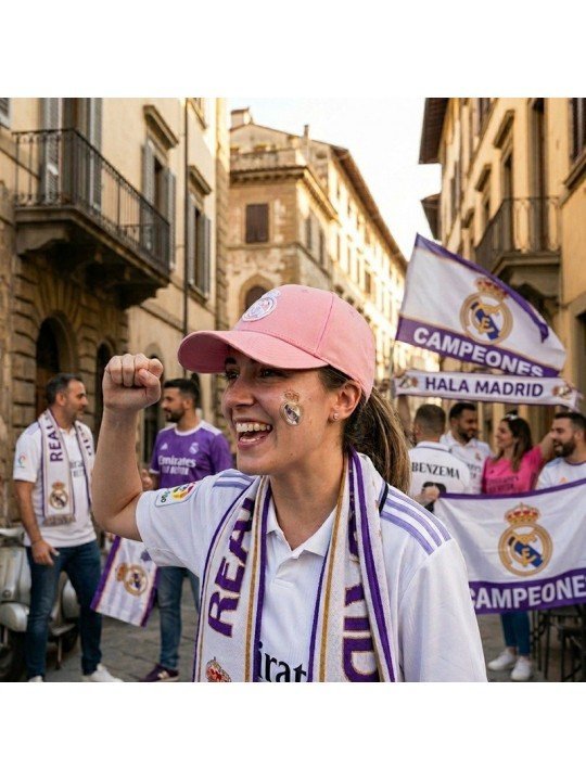 Gorra Rosa del Real Madrid Ajustable | Estilo Deportivo y Exclusivo