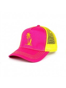 Gorra de Rejilla con Palmera y Tabla de Paddle Surf | Ajustable
