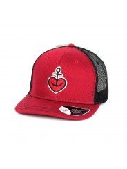 Gorra de Rejilla Corazón y Ancla | Ajustable y Transpirable