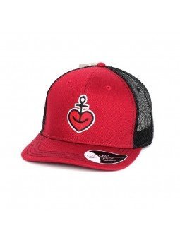 Gorra de Rejilla Corazón y Ancla | Ajustable y Transpirable