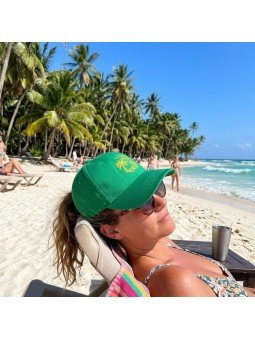 Gorra top hats con Sol, Olas y Palmera Bordados | Ajustable