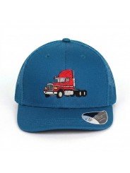 Gorra de Rejilla con Camión Americano Bordado | Trucker Top Hats