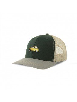 Gorra Trucker con Coche Clásico Bordado | Estilo Vintage y Rejilla