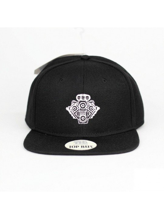 Gorra Snapback con Motor Bordado | Gorra para Amantes del Motor | Top Hats