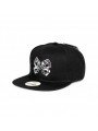 Gorra Snapback Top Hats con Pistones Bordados | Visera Plana Motorista