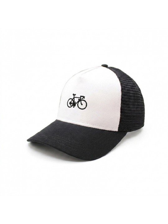 Gorra de Rejilla Top Hats con Bicicleta Bordada | Gorra Trucker de Ciclismo