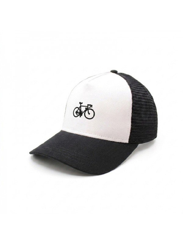 Gorra de Rejilla Top Hats con Bicicleta Bordada | Gorra Trucker de Ciclismo