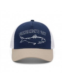 Fishermen’s Bay Fish Embroidered Cap | Nautical Style | Top Hats