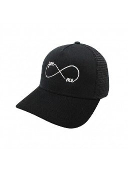 YOU & ME Infinity Embroidered Cap | Adjustable Top Hats Cap