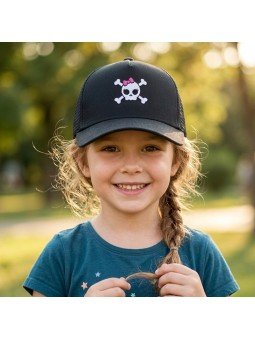 Gorra Infantil Carabela y Lazo Bordada | Gorra de Rejilla Top Hats