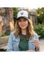 Gorra Corona Bordada de Rejilla | Top Hats Ajustable