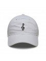 Gorra bordada con una nota musica SOL de top hats