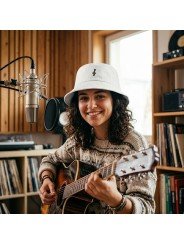 Sombrero Bucket TOP HATS nota musical SOL