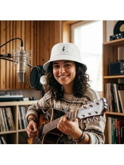 Sombrero Bucket TOP HATS nota musical SOL
