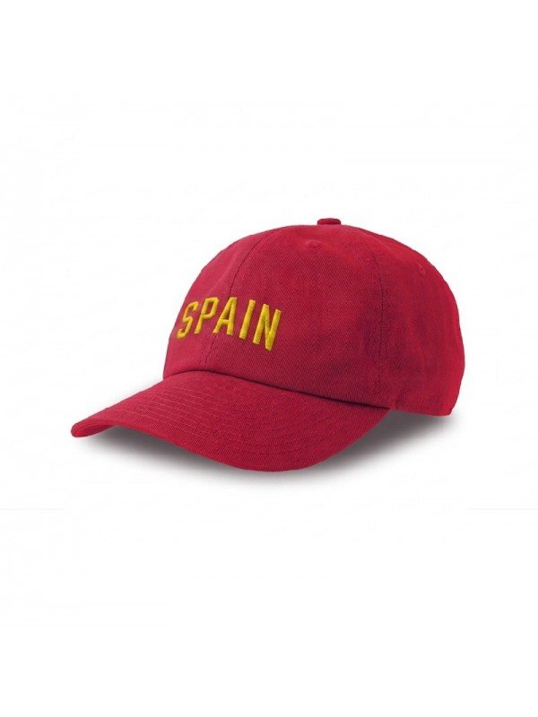 Gorra SPAIN con Bandera de España | Corona Blanda Ajustable