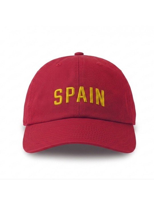 Gorra SPAIN con Bandera de España | Corona Blanda Ajustable